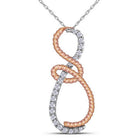 10kt White Gold Diamond Infinity Love Pendant - Splendid Jewellery