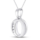 10kt White Gold Diamond Initial & Letter Pendant - Personalized Elegance - Splendid Jewellery