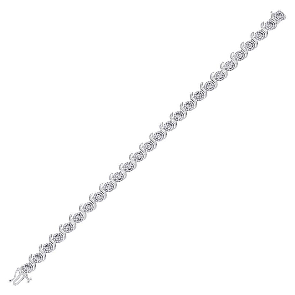 10kt White Gold Diamond Tennis Bracelet - 1 Cttw | Splendid Jewellery - Splendid Jewellery
