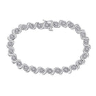 10kt White Gold Diamond Tennis Bracelet - 1 Cttw | Splendid Jewellery - Splendid Jewellery