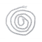 10kt White Gold Men's Round Diamond 20 - inch Link Chain Necklace - 9 Cttw | Exquisite Jewellery - Splendid Jewellery
