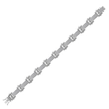 Load image into Gallery viewer, 10kt White Gold Men's Round Diamond Link Bracelet - Captivating Brilliance - Splendid Jewellery