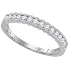 10kt White Gold Sparkling Diamond Band | Splendid Jewellery - Splendid Jewellery