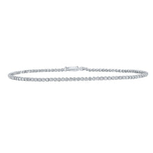 Load image into Gallery viewer, 10kt White Gold Sparkling Round Diamond Tennis Bracelet 1 - 1/5 Cttw | Splendid Jewellery - Splendid Jewellery