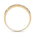 10kt Yellow Gold Blue Diamond Bridal Wedding Ring Band Set - Splendid Jewellery