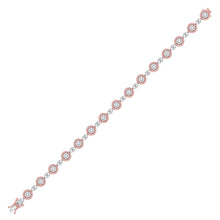 Load image into Gallery viewer, 14kt Two - tone Gold Diamond Blossom Cluster Bracelet - 2 - 1/2 Cttw - Splendid Jewellery