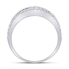 14kt White Gold Baguette and Round Diamond Fashion Anniversary Ring - A Timeless Sparkle - Splendid Jewellery