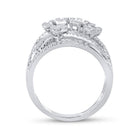 14kt White Gold Baguette and Round Diamond Fashion Ring - A Mesmerizing Display of Elegance and Sparkle - Splendid Jewellery