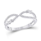 14kt White Gold Baguette and Round Diamond Fusion Ring - Splendid Jewellery