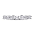 14kt White Gold Baguette Diamond Bangle Bracelet - Exquisite Brilliance - Splendid Jewellery