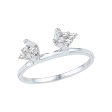 Load image into Gallery viewer, 14kt White Gold Baguette Diamond Solitaire Enhancer Ring Guard - Elegant Brilliance Collection - Splendid Jewellery