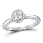 14kt White Gold Dazzling Diamond Cluster Ring - A Captivating Expression of Elegance - Splendid Jewellery