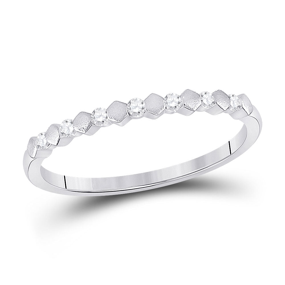 14kt White Gold Diamond Brilliance Stackable Band Ring: A Captivating Accessory for Every Occasion - Splendid Jewellery