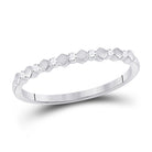 14kt White Gold Diamond Brilliance Stackable Band Ring: A Captivating Accessory for Every Occasion - Splendid Jewellery