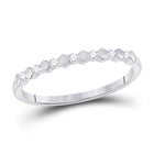 14kt White Gold Diamond Brilliance Stackable Band Ring: A Captivating Accessory for Every Occasion - Splendid Jewellery