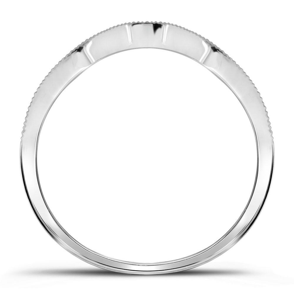 14kt White Gold Diamond Cluster Wedding Ring Set - Splendid Jewellery
