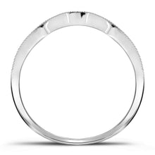 Load image into Gallery viewer, 14kt White Gold Diamond Cluster Wedding Ring Set - Splendid Jewellery