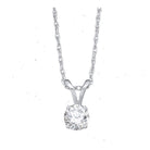 14kt White Gold Diamond Elegance Pendant - Splendid Jewellery
