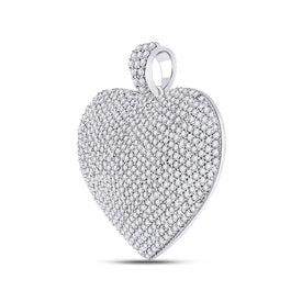 14kt White Gold Diamond Heart of Devotion Pendant | Splendid Jewellery - Splendid Jewellery