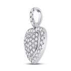 14kt White Gold Diamond Heart Pendant - A Symbol of Eternal Love and Brilliance - Splendid Jewellery