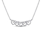 14kt White Gold Diamond Heart Pendant Necklace - Timeless Elegance - Splendid Jewellery