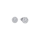 14kt White Gold Floral Brilliance Diamond Stud Earrings - Splendid Jewellery