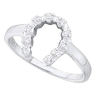 14kt White Gold Lucky Diamond Horseshoe Ring - A Symbol of Fortune and Elegance - Splendid Jewellery