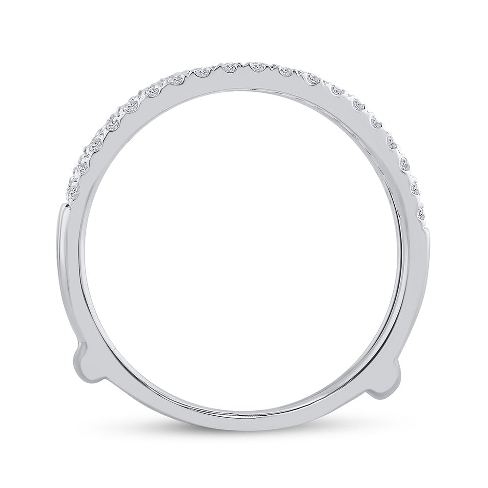 14kt White Gold Radiant Brilliance Wedding Ring Band Set - Splendid Jewellery