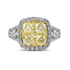 14kt White Gold Radiant Sunburst Diamond Bridal Wedding Engagement Ring - Splendid Jewellery