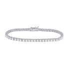 14kt White Gold Sparkling Diamond Tennis Bracelet - 6 Carat Total Weight - Splendid Jewellery