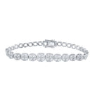 14kt White Gold Sparkling Diamond Tennis Bracelet - 7 Cttw - Splendid Jewellery