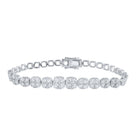 14kt White Gold Sparkling Diamond Tennis Bracelet - 7 Cttw - Splendid Jewellery