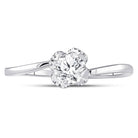 14kt White Gold Timeless Brilliance Diamond Solitaire Bridal Wedding Engagement Ring - Splendid Jewellery