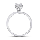14kt White Gold Timeless Brilliance Diamond Solitaire Bridal Wedding Engagement Ring - Splendid Jewellery