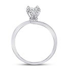 14kt White Gold Timeless Brilliance Diamond Solitaire Bridal Wedding Engagement Ring - Splendid Jewellery