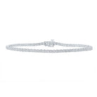 9 - inch Single Row Diamond Link Bracelet in 10kt White Gold - 1/2 Cttw - Splendid Jewellery