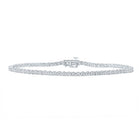 9 - inch Single Row Diamond Link Bracelet in 10kt White Gold - 1/2 Cttw - Splendid Jewellery