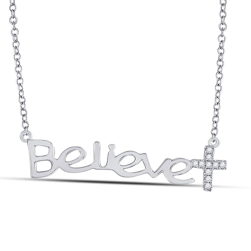 Believe in Brilliance Diamond Cross Necklace - Splendid Jewellery