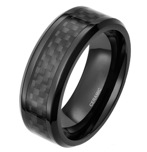 Black Ceramic Wedding Ring Splendid Jewellery