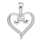 Bound Together: 10kt White Gold Diamond Heart Pendant - Splendid Jewellery