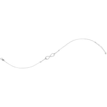 Load image into Gallery viewer, Elegant 10kt White Gold Diamond Infinity Chain Bracelet - 1/5 Cttw  Top View from Splendid Jewellery