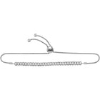 Luxurious White Gold Diamond Bolo Bracelet - 1 Carat Total Weight  Top View from Splendid Jewellery