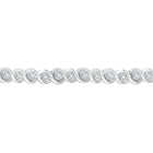 Sparkling Elegance: 10kt White Gold Diamond Tennis Bracelet 1/2 Cttw  Top View from Splendid Jewellery
