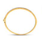 Sparkling Sunburst Diamond Bangle Bracelet in 10kt Yellow Gold (1/2 Cttw) product Top View from Splendid Jewellery