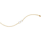 Eternal Love 10kt Yellow Gold Diamond Infinity Bracelet  Top View from Splendid Jewellery