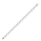 Heart Embrace Sterling Silver Diamond Link Bracelet - 1/12 Cttw  Top View from Splendid Jewellery