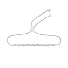 Eternal Love Sterling Silver Diamond Infinity Bolo Bracelet  Top View from Splendid Jewellery