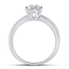 Captivating Brilliance | 14kt White Gold Round Diamond Solitaire Bridal Wedding Engagement Ring 3/4 Cttw - Splendid Jewellery