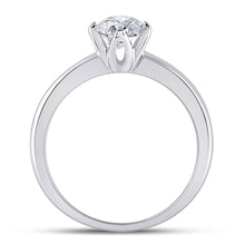 Load image into Gallery viewer, Captivating Brilliance | 14kt White Gold Round Diamond Solitaire Bridal Wedding Engagement Ring 3/4 Cttw - Splendid Jewellery