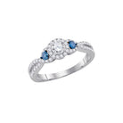 Captivating Brilliance 14kt White Gold Round Diamond Solitaire Bridal Wedding Engagement Ring - Splendid Jewellery